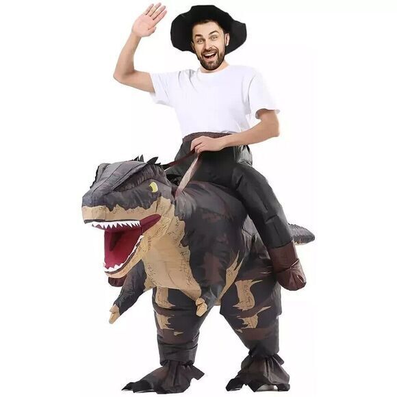 Trex Rider Inflatable Costume - Picture 3 of 10